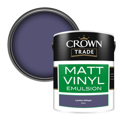 Crown Trade Vinyl Matt Walls & Ceilings Emulsion Paint Careless Whisper (R5093L) 5L