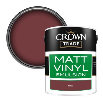 Crown Trade Vinyl Matt Walls & Ceilings Emulsion Paint (50100) 5L from B&Q