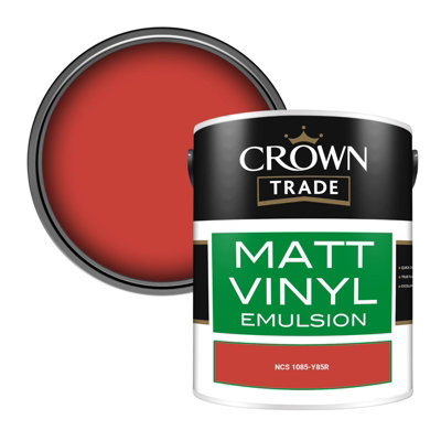 Crown Trade Vinyl Matt Walls & Ceilings Emulsion Paint Ncs 1085-Y85R (1085-Y85R) 5L from B&Q