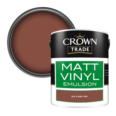 Crown Trade Vinyl Matt Walls & Ceilings Emulsion Paint Ncs S 5040-Y70R (5040-Y70R) 5L from B&Q