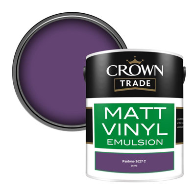 B&Q -  Vinyl Matt Walls & Ceilings Emulsion Paint Pantone 2627 C (2627C) 5L