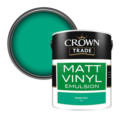 B&Q -  Vinyl Matt Walls & Ceilings Emulsion Paint Pantone 334 C (334C) 5L