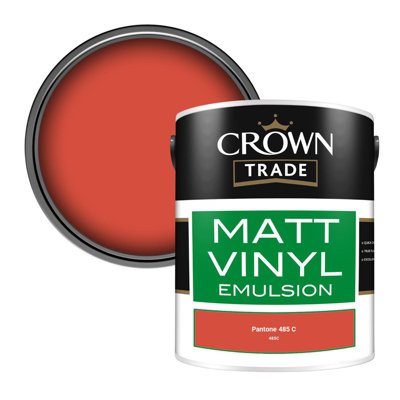 B&Q -  Vinyl Matt Walls & Ceilings Emulsion Paint Pantone 485 C (485C) 5L