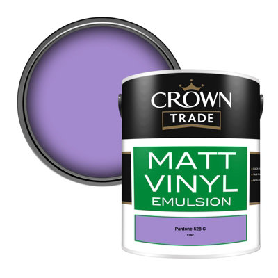 B&Q -  Vinyl Matt Walls & Ceilings Emulsion Paint Pantone 528 C (528C) 5L