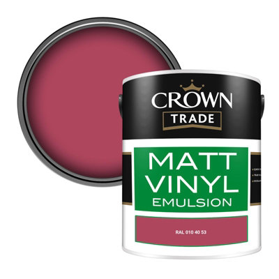 Crown Trade Vinyl Matt Walls & Ceilings Emulsion Paint Ral 010 40 53 (010 40 53) 5L from B&Q