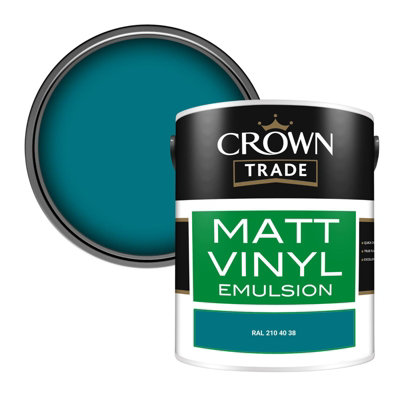 Crown Trade Vinyl Matt Walls & Ceilings Emulsion Paint Ral 210 40 38 (210 40 38) 5L from B&Q