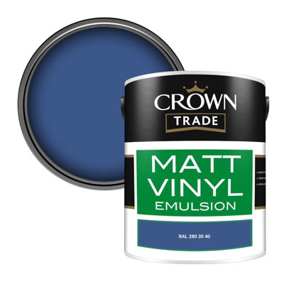 Crown Trade Vinyl Matt Walls & Ceilings Emulsion Paint Ral 280 30 40 (280 30 40) 5L from B&Q