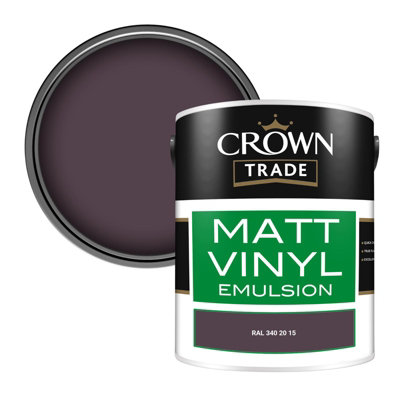 Crown Trade Vinyl Matt Walls & Ceilings Emulsion Paint Ral 340 20 15 (340 20 15) 5L from B&Q