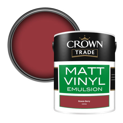 B&Q -  Vinyl Matt Walls & Ceilings Emulsion Paint Rowan Berry (X4094Q) 5L