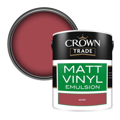 Crown Trade Vinyl Matt Walls & Ceilings Emulsion Paint (X2133T) 5L from B&Q