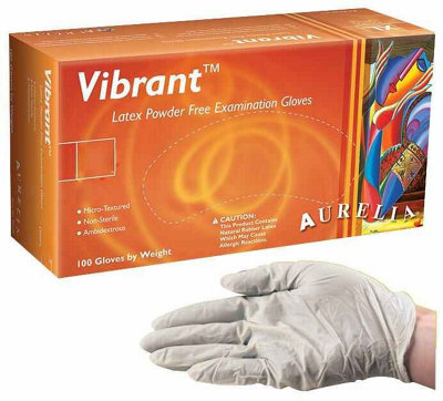 Latex Gloves Powder Free Disposable Medium 50 Pairs 883638 - Image 3
