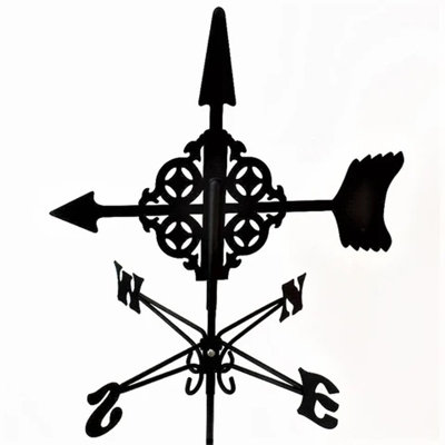B&Q -  Traditional Weathervane ArrowSteelL39 X W41 X H83 CmBlack