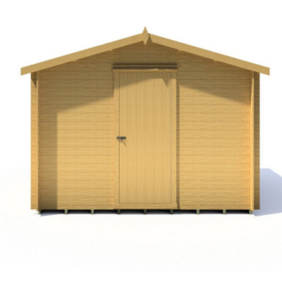 Shire Camelot 19 Mm Log Cabin 10 X 10 Feet