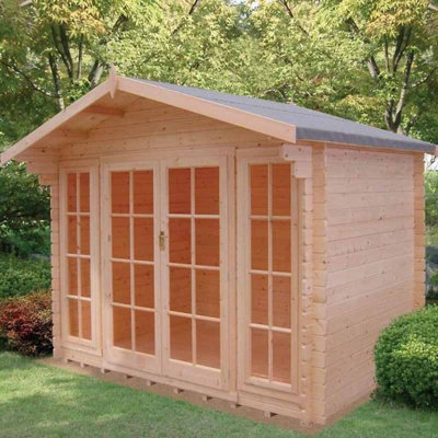 Shire Epping 28 mm Log Cabin 12 X 12 Feet from B&Q