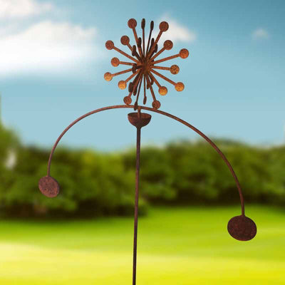 Poppy Forge Allium Wind Rocker Double Bare Metal/ready To RustSteelW54 X H148.5 Cm from B&Q