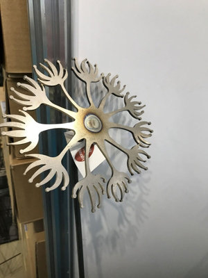 Poppy Forge Dandelion Pin Support 5Ft (Bare Metal/natural Rust) (Pack Of 3)SteelH152.4 Cm from B&Q
