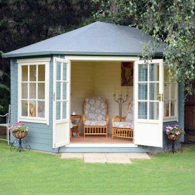 Shire Ardcastle Corner Log Cabin 10 X 14 Feet