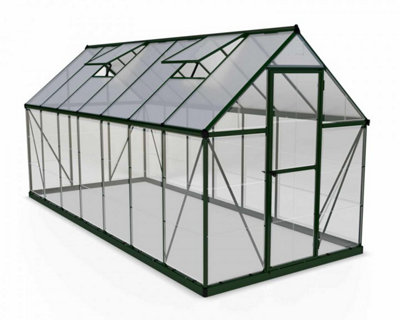 B&Q -  Greenhouse Hybrid 6 X 14PolycarbonateL426 X W185 X H208 CmGreen