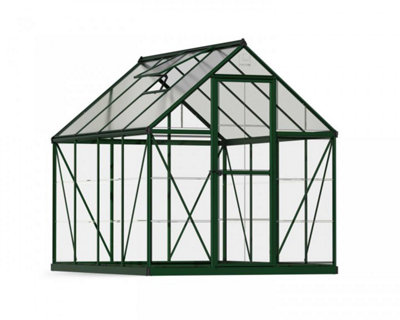 B&Q -  Greenhouse Hybrid 6 X 8PolycarbonateL247 X W185 X H208 CmGreen