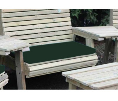 B&Q -  Waterproof Seat PadsTripleGreen CushionOutdoor Cushion For Garden Furniture