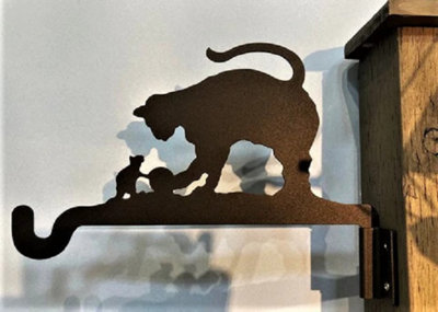 B&Q -  Cat And Mouse Projection Hanging BracketL26 CmBlack