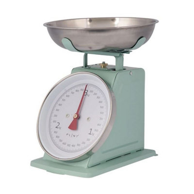 B&Q -  Weighing ScalesMetal/stainless Steel/acrylicL21 X W14 X H25.5 CmLeaf Green