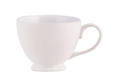 B&Q -  Set Of 6 TeacupsStonewareL15 X W11 X H9 CmWhite