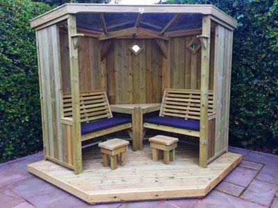 Churnet Valley Garden Furniture Ltd Four Seasons & Decking - Timber - L230 X W290 X H205 Cm - Garden Furniture - Fully Assembled