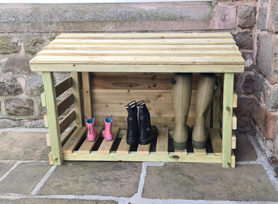 Churnet Valley Garden Furniture Ltd Boot StorageTimberL50 X W100 X H68 CmMinimal Assembly Required from B&Q