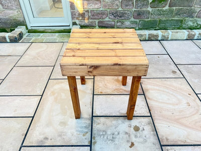 Charles Taylor Trading Burghley TableL60 X W60 X H66RedwoodFully Assembled from B&Q