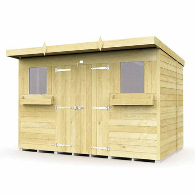Buttercup Farm 10 X 7 Feet Pent Summer ShedWoodL214 X W302 X H201 Cm from B&Q
