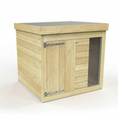 Buttercup Farm 4Ft X 4Ft Dog Kennel And RunWoodL127 X W127 X H127 Cm from B&Q