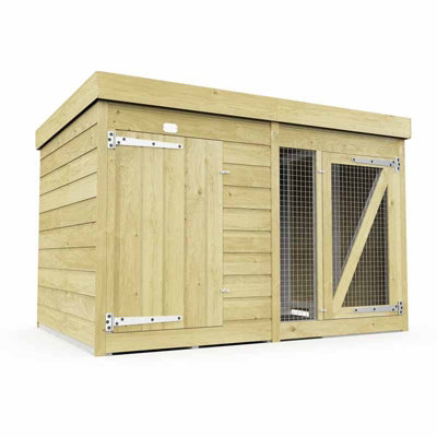 Buttercup Farm 6Ft X 4Ft Dog Kennel And RunWoodL127 X W185 X H127 Cm from B&Q