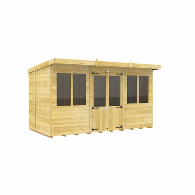 Buttercup Farm 12Ft X 8Ft Pent Summer HouseWoodL231 X W358 X H201 Cm from B&Q