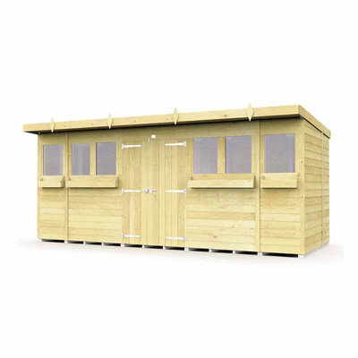 Buttercup Farm 16 X 6 Feet Pent Summer ShedWoodL178 X W474 X H201 Cm from B&Q