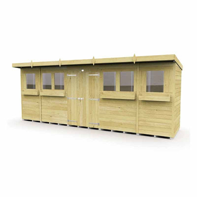 Buttercup Farm 20 X 4 Feet Pent Summer ShedWoodL118 X W589 X H201 Cm from B&Q