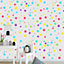 96 Multi Colour Polka Dot Wall Stickers