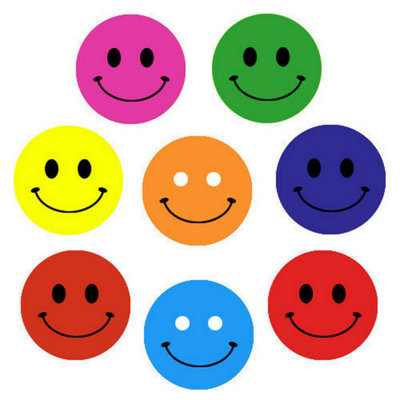 960 Childrens Face Reward Stickers Fun School Learning Incentives Pack