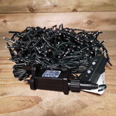 960 LED 12.4m Premier Christmas Outdoor Cluster Timer Lights in Multicoloured - 7