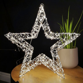 960 LED 38cm Tall Christmas Galaxy Light Up Star Decoration with Warm White Lights