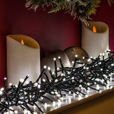 960 White LED MultiFunction Ultra Bright Christmas Cluster Lights with