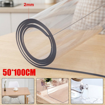 Pvc Office Chair Floor Mat Clear Non-Slip Desk Protector Carpet from B&Q