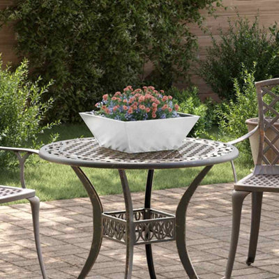 B&Q -  Garden Bowl Planter 40X40X15 Cm Galvanized Steel