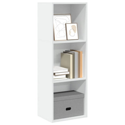 Berkfield White Bookcase 40X30x114 Cm Engineered Wood
