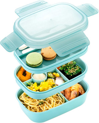 Xample Portable Lunch Box For Kids, Bento Storage Box Sandwich Box, Meal Prep Containers, Leak Proof Lunchbox Snack Boxes For Kids Adult