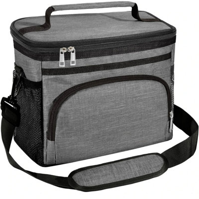 Xample Insulated Lunch Bag With Adjustable Shoulder Strap, Leakproof Thermal Cooler Tote, Front Pocket For Picnic, Travel, Gym, Or Work