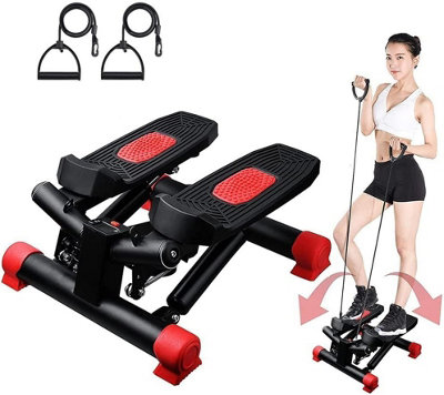 Xample Exercise Stepper With Display Mini Aerobic Stepper,quiet Fitness Stepper With Resistance Bands,massageable Gym Equipment For  Home from B&Q