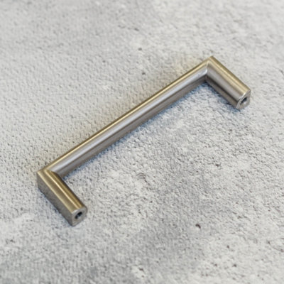 96mm Brushed Nickel Square D Handle