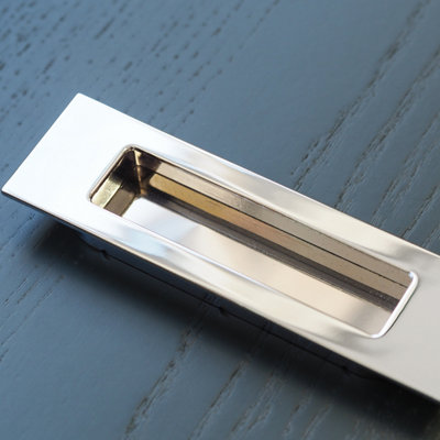 96mm Chrome Inset Cabinet Handle