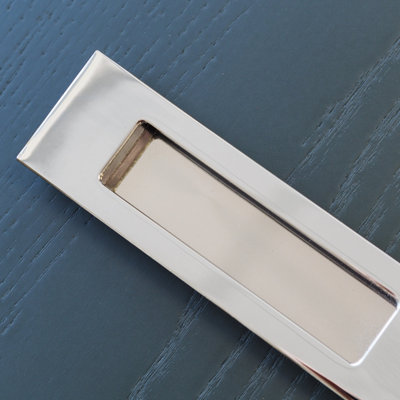 96mm Chrome Inset Cabinet Handle
